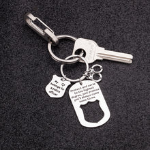 Load image into Gallery viewer, Police Officer Gifts Keychain Cop Gift for Husband from Wife Boyfriend Police Gift from Girlfriend Women Men Protect and Serve to The Highest Degree Key Ring Dog Tag
