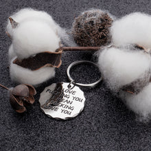 Load image into Gallery viewer, Couple Funny Keychain Gifts for Boyfriend Husband Gift from Girlfriend Wife him her i Love You i Mean i Love You Birthday Anniversary Key Ring Tag
