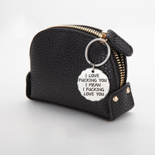 Load image into Gallery viewer, Couple Funny Keychain Gifts for Boyfriend Husband Gift from Girlfriend Wife him her i Love You i Mean i Love You Birthday Anniversary Key Ring Tag
