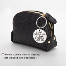 Load image into Gallery viewer, Couple Funny Keychain Gifts for Boyfriend Husband Gift from Girlfriend Wife him her i Love You i Mean i Love You Birthday Anniversary Key Ring Tag
