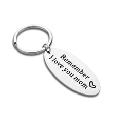 Load image into Gallery viewer, Best Mother Christmas Keychian Mothers Day Gift for Mom Mother in Law Step Mom from Son Daughter in Law Birthday Appreciate Gifts Remember i Love You Mom Wedding Stocking Stuffers Key Ring
