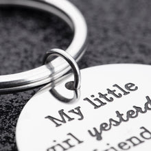 Load image into Gallery viewer, Daughter Keychain Gift from Father Mother for Bride Adult Daughter Little Girl Birthday Wedding Valentine Day Graduation Christmas Dad Mom Gifts for Women Teen Teenage Key Ring Jewelry
