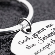 Load image into Gallery viewer, Christian Keychain Serenity Prayer Gift Sobriety Recovery Gifts AA Gift Religious Gift for Woman Men Teen Boy Girls Birthday Her Key Ring Inspirational Motivational Jewelry
