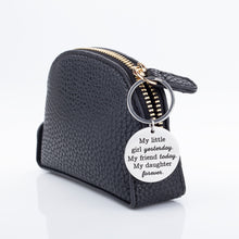 Load image into Gallery viewer, Daughter Keychain Gift from Father Mother for Bride Adult Daughter Little Girl Birthday Wedding Valentine Day Graduation Christmas Dad Mom Gifts for Women Teen Teenage Key Ring Jewelry
