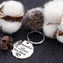 Load image into Gallery viewer, Best Mother Christmas Keychian Stoking Stuffers Mothers Day Gift for Mom Mother in Law Step Mom from Son Daughter in Law Birthday Appreciate Gifts Remember i Love You Mom Wedding Key Ring
