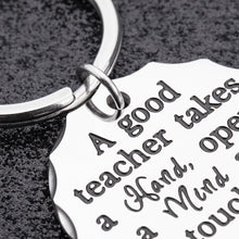 Load image into Gallery viewer, Teacher Christmas Gifts Appreciation Keychain for Teacher Women Man from Student Thank You Gift Nanny Gifts for Preschool Teachers' Day Birthday Jewelry Graduation Key Ring
