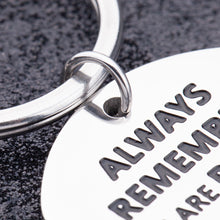 Load image into Gallery viewer, Inspirational Gifts from Mom Dad Christmas Gift for Grandson Granddaughter Keychain for Women Men Student Teen Girls Boys Always Remember You are Braver Than You Believe Graduation Birthday

