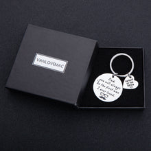 Load image into Gallery viewer, Christmas Gift for Dad Father in Law Step Dad Fathers of Bride Keychain from Daughter Girls Son Teen Men Dad You Will Be The First Man i Loved Wedding Stocking Stuffers Key Ring
