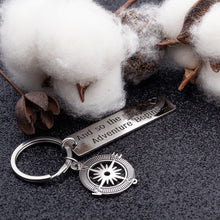 Load image into Gallery viewer, Inspirational Gift Keychain The Adventure Begins Moving Gift for Women Man
