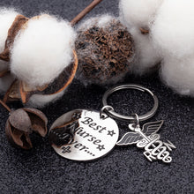 Load image into Gallery viewer, Nurse Appreciate Gifts Keychain for Nurse Women Men Girls Birthday Nurse Week Gift Nursing School Graduation Gift Key Ring Christmas Gift
