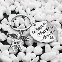 Load image into Gallery viewer, Nurse Appreciate Gifts Keychain for Nurse Women Men Girls Birthday Nurse Week Gift Nursing School Graduation Gift Key Ring Christmas Gift
