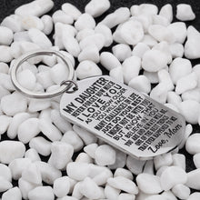 Load image into Gallery viewer, Daughter Gift from Mom Inspirational Keychain for Teen Girl Women from Stepmom
