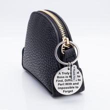 Load image into Gallery viewer, Boss Appreciation Gift Birthday Keychain for Supervisor Leader Thank You Gifts Mentor Retirement Gift Leaving Gift from Coworker Colleague Farewell a Truly Great Boss Is Hard To Find Christmas Key Rin
