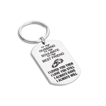 Load image into Gallery viewer, Anniversary Gifts for Husband from Wife Wedding Birthday Gift Keychain for Hubby Wifey Men Couple Him Her Key Ring My Husband My Soulmate My Friend I Love You Valentines Day
