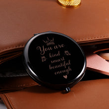 Load image into Gallery viewer, Inspirational Gifts for Daughters Compact Mirror Gifts for Women Birthday Gifts for Sisters Stepdaughter Goddaughter Best Friends Female Girls Her Pocket Makeup Mirror for Valentine's Day Graduation
